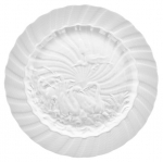Swan Service White Charger Plate 12 3/4\ 12.6 \ Diameter 
Designer / Artist: Johann Joachim Kaendler
Year of Creation: 1737-1741
Height: 4 cm
Width: 32 cm
Depth: 32 cm
Diameter: 32 cm
Volume: 4.096 l
Weight: 1200 g 

Care & Use:  Dishwasher-Safe: yes
Microwave safe: yes
